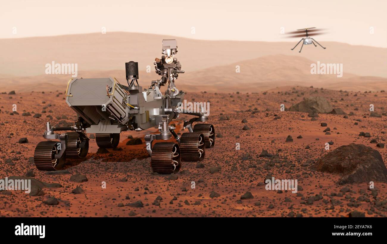 Perseveranza Rover su Marte Foto Stock