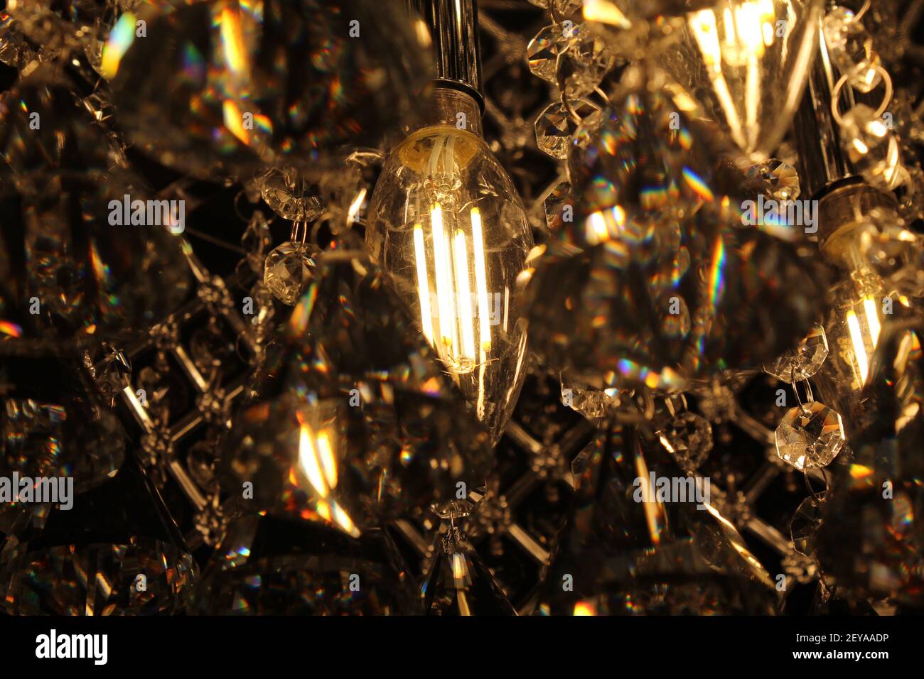 I lampadari vi hanno momenti in tempo dove brillano veramente Foto Stock