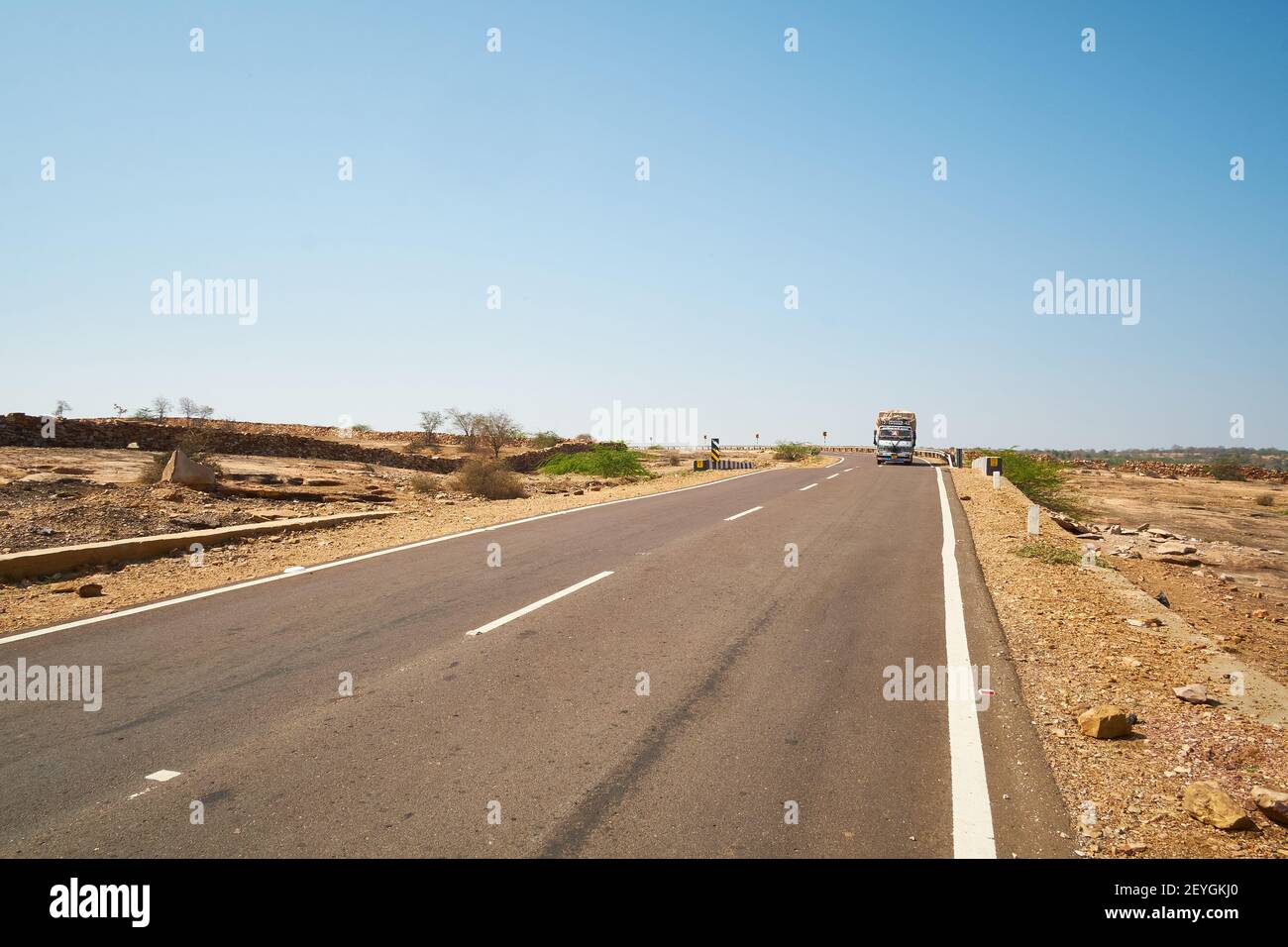 Passando attraverso Bundi in Rajasthan. Foto Stock