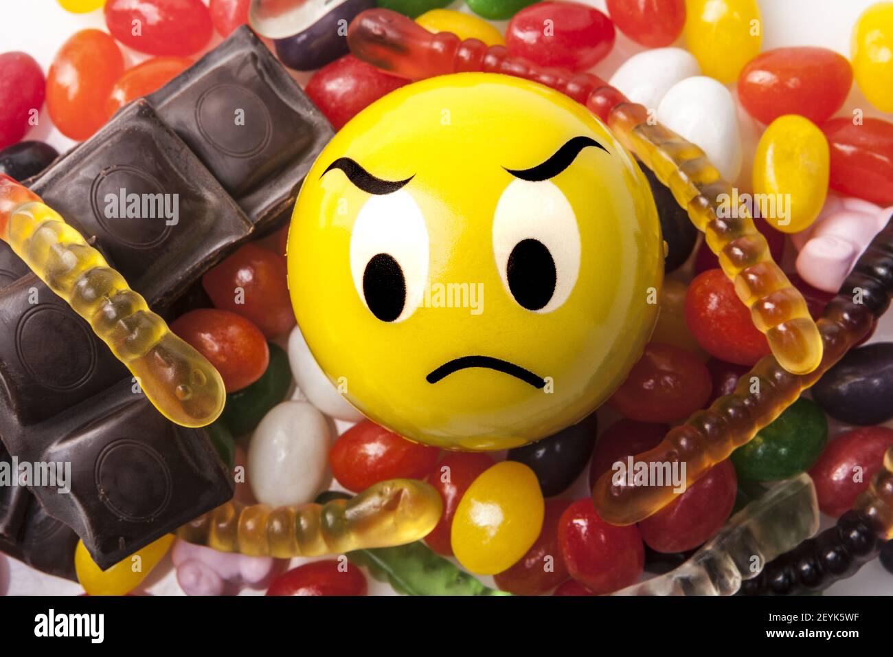 Emoticon sulla dieta Foto Stock