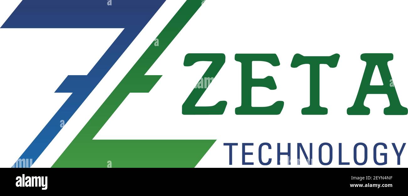 Lettera Z icona per la tecnologia dell'innovazione o per l'agenzia di servizi e costruzioni. Vettore Zeta simbolo della lettera Z per progetto industriale e bu Illustrazione Vettoriale