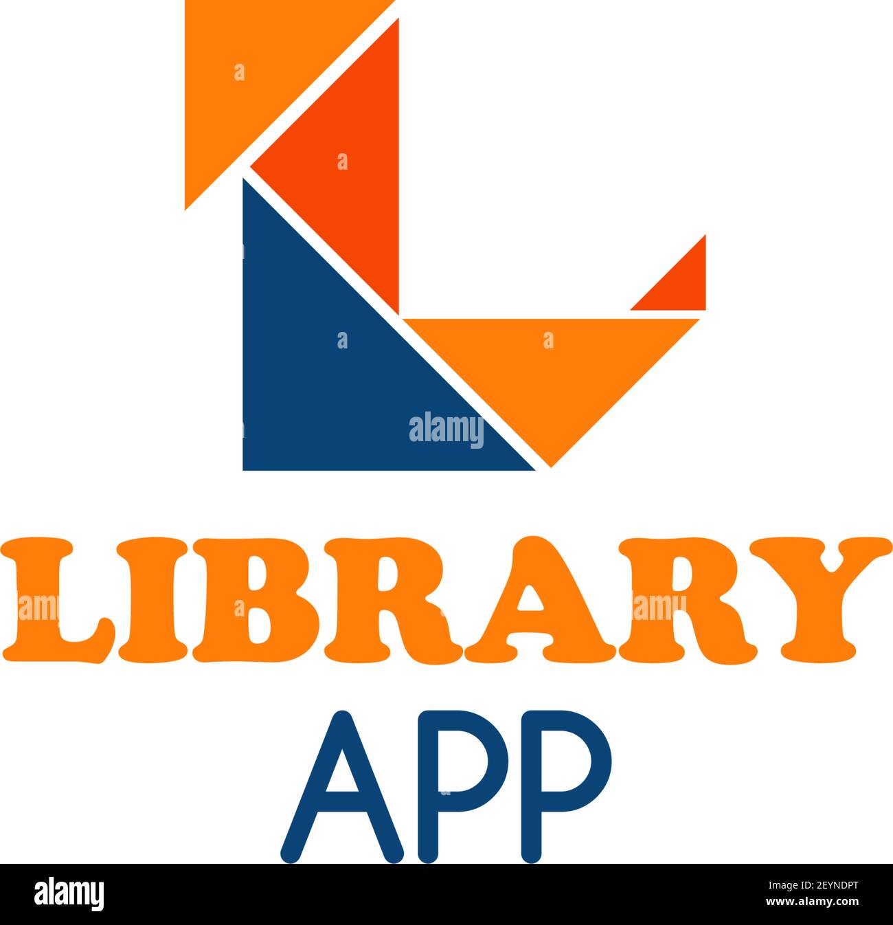 Icona del vettore concettuale della libreria digitale. Emblema di design vettoriale per la moderna e-biblioteca in università o scuola. Badge di formazione, concetto di formazione online a. Illustrazione Vettoriale
