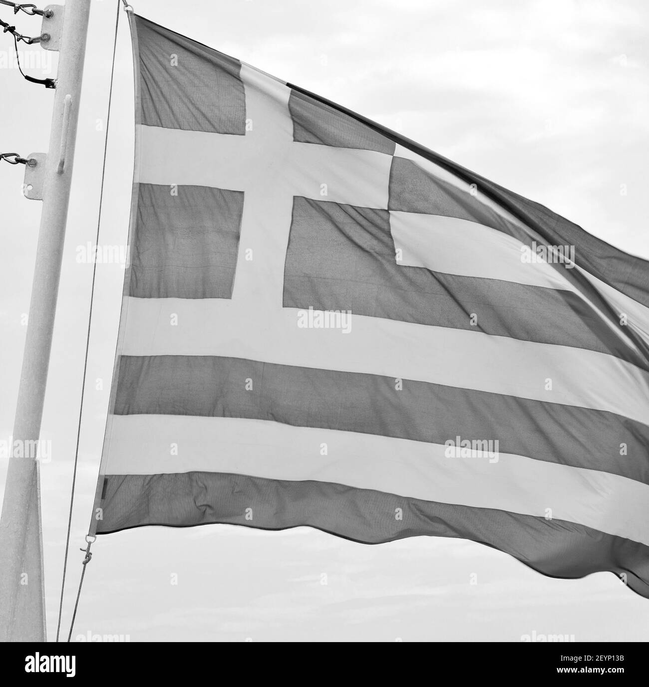Bandiera greca della grecia Foto e Immagini Stock in Bianco e Nero - Pagina 2 - Alamy