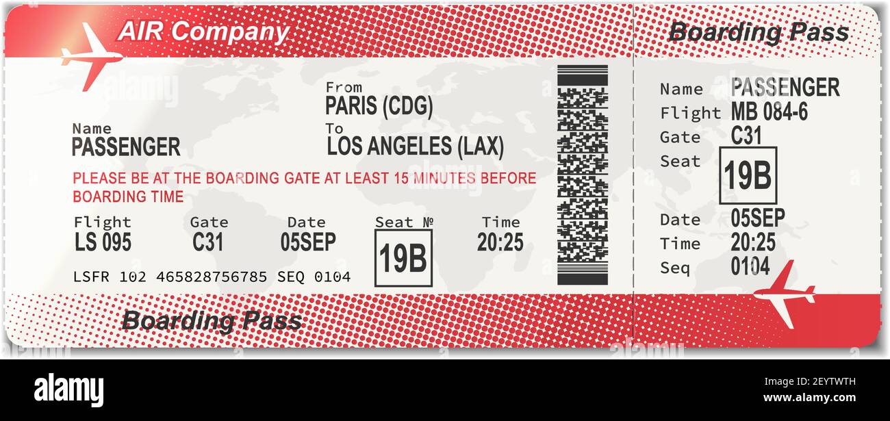 Biglietti Per La Carta D'imbarco Per Los Angeles - Il Contenuto Dell