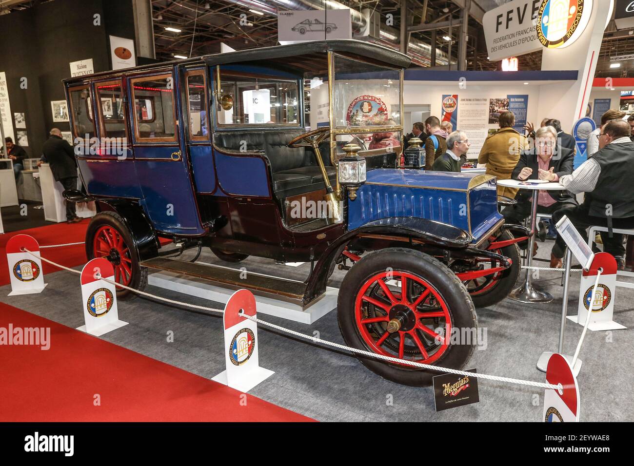 LOUIS KRIEGER (1868-1951) durante la mostra di auto Retromobile al Paris Expo Porte de Versailles, dal 5 al 9 febbraio 2020 a Parigi, Francia - Foto Jean-Michel le Meur / DPPI Foto Stock
