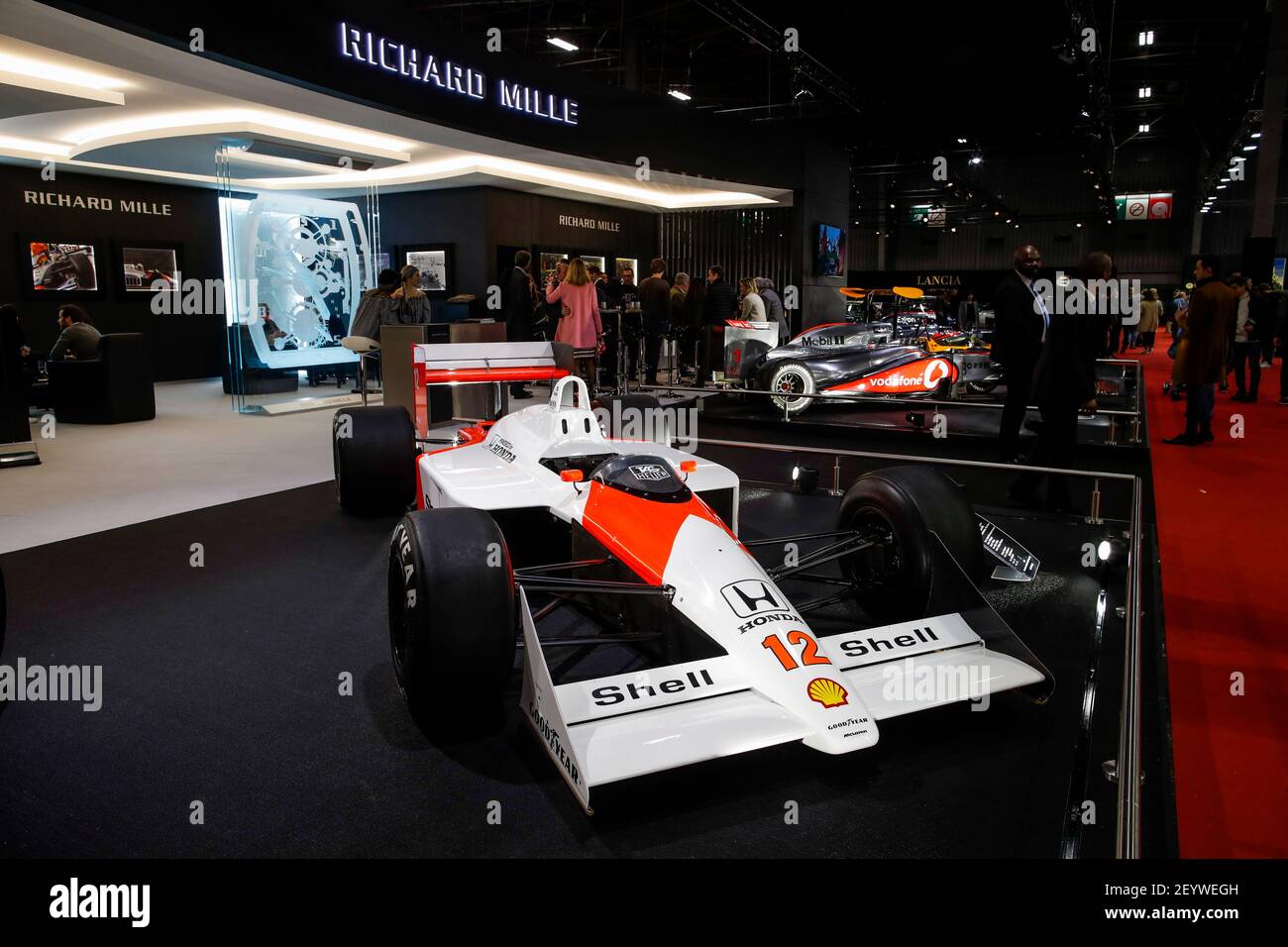McLaren MP4/4 F1 durante il Retromobile Show, dal 5 al 10 febbraio 2019 a Parigi, Francia - Foto Florent Gooden / DPPI Foto Stock