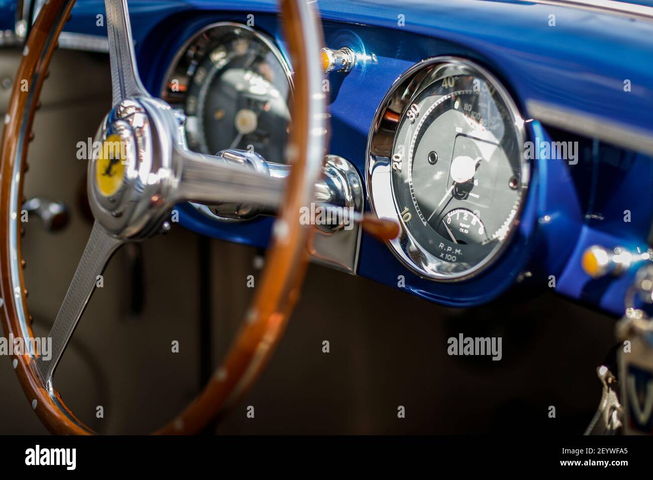Ferrari 342 America Vingnale Cabriolet 1952, durante la Chantilly Art & Elegance Richard Mille 2019 a Chantilly, dal 29 al 30 giugno , Francia - Foto Frédéric le Floc'h / DPPI Foto Stock