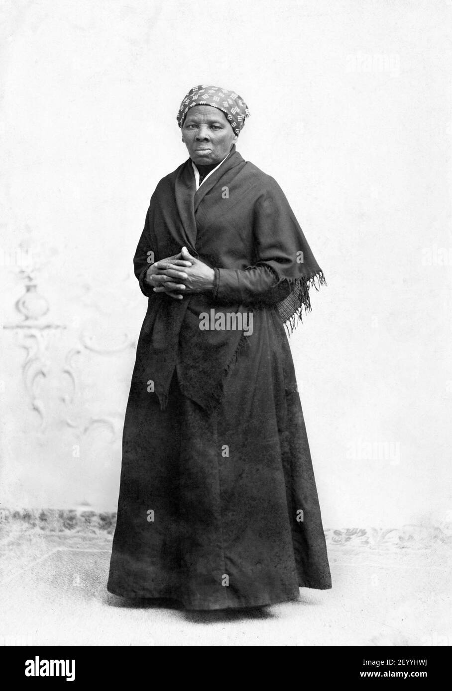 Harriet Tubman. Ritratto dell'abolizionista e umanitario americano, nato in schiavitù come Araminta Ross ( c.. 1820-1913), di H. Seymour Squyer, circa 1885 Foto Stock