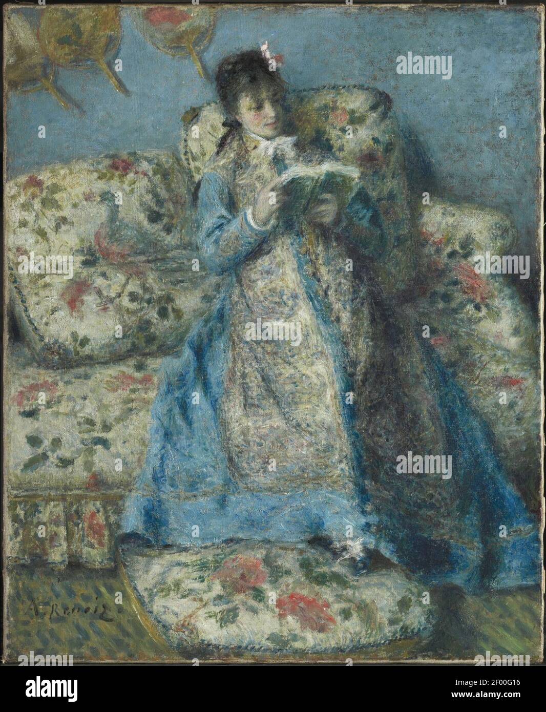 Pierre-August Renoir Camille Monet Reading. Foto Stock