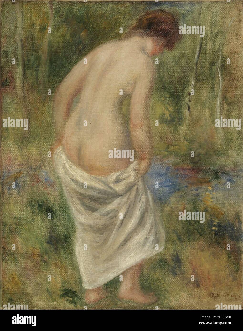 Pierre-Auguste Renoir - dopo il bagno (Après le bain) Foto Stock