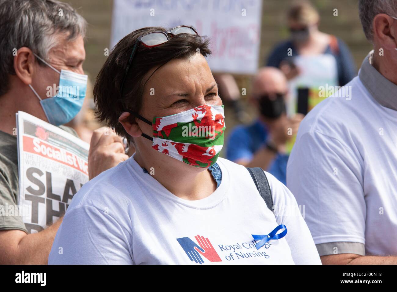 NHS Marzo, Agosto 2020, Swansea UK. Foto Stock