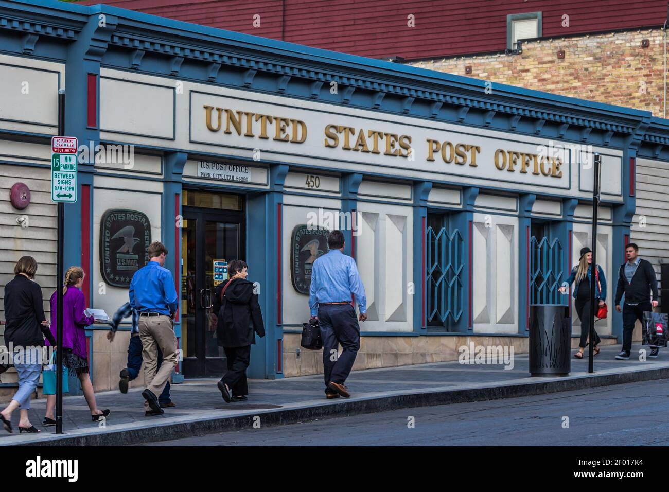 Ufficio postale degli Stati Uniti nel centro di Park City, Utah Foto Stock