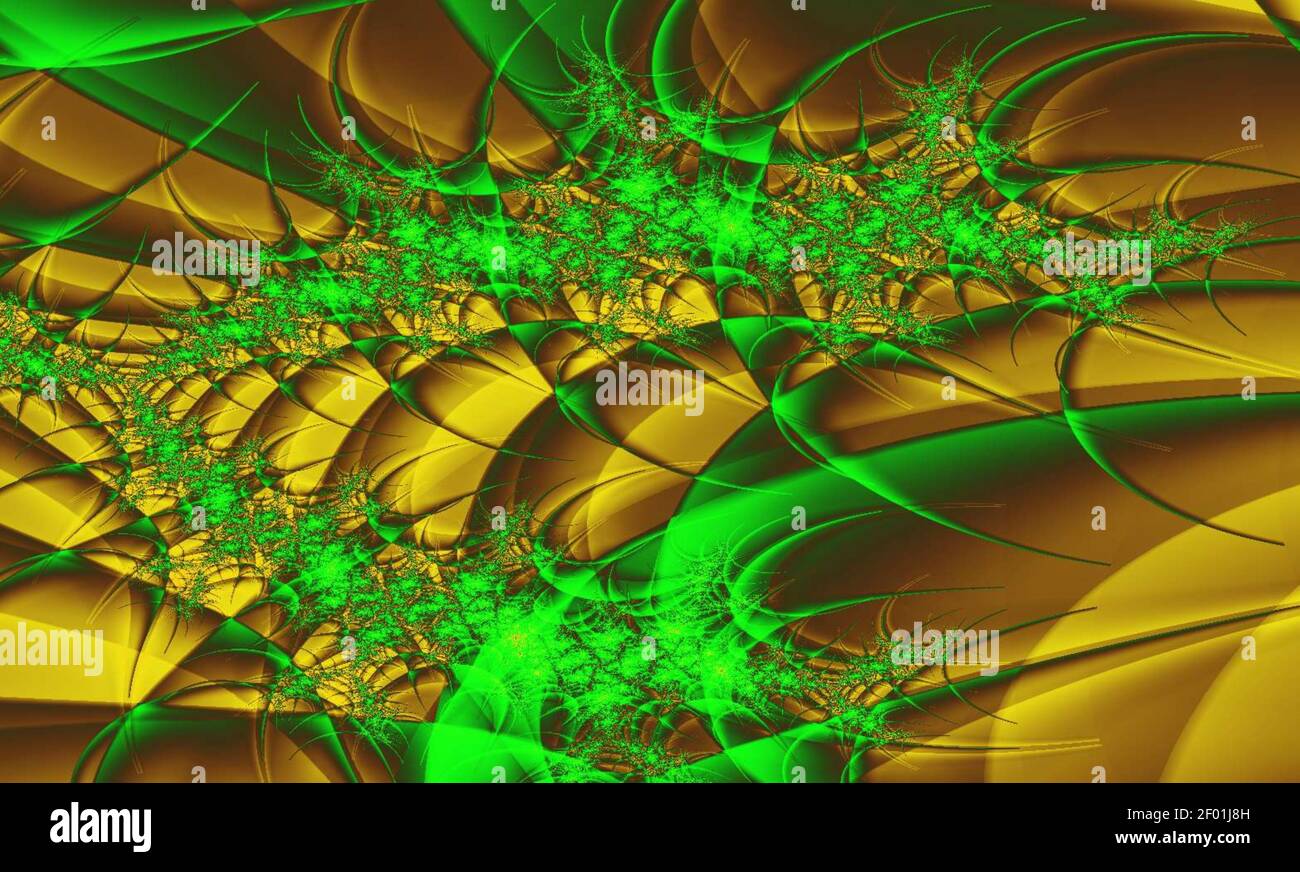 Frattale, astratto, Mandelbrot, arte digitale, disegno matematico, geometria frattale Foto Stock