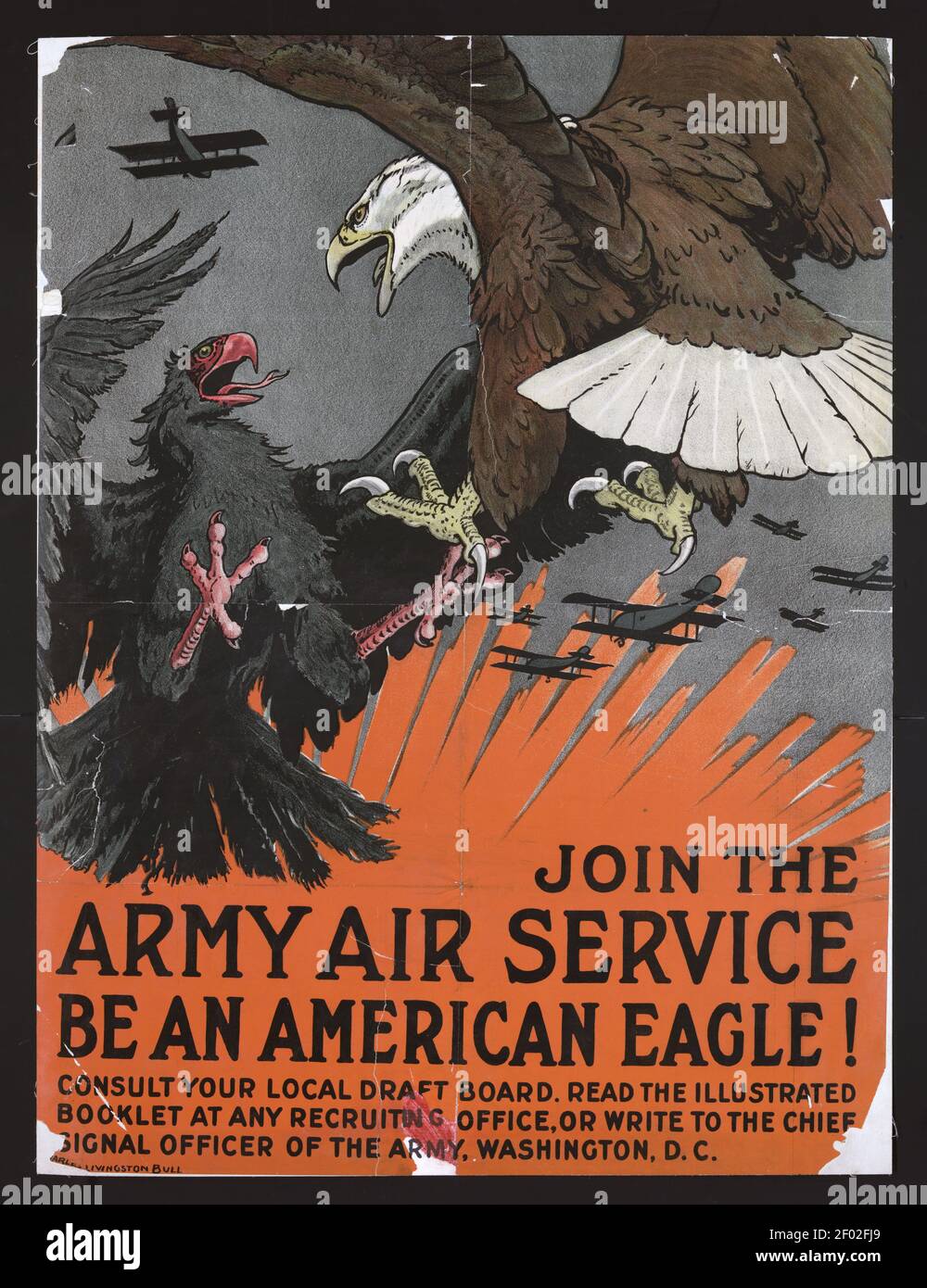 Unisciti al servizio aereo dell'esercito. Essere un'aquila americana! Consultare la tavola di tiraggio locale. Annuncio / poster dell'esercito DEGLI STATI UNITI. Foto Stock