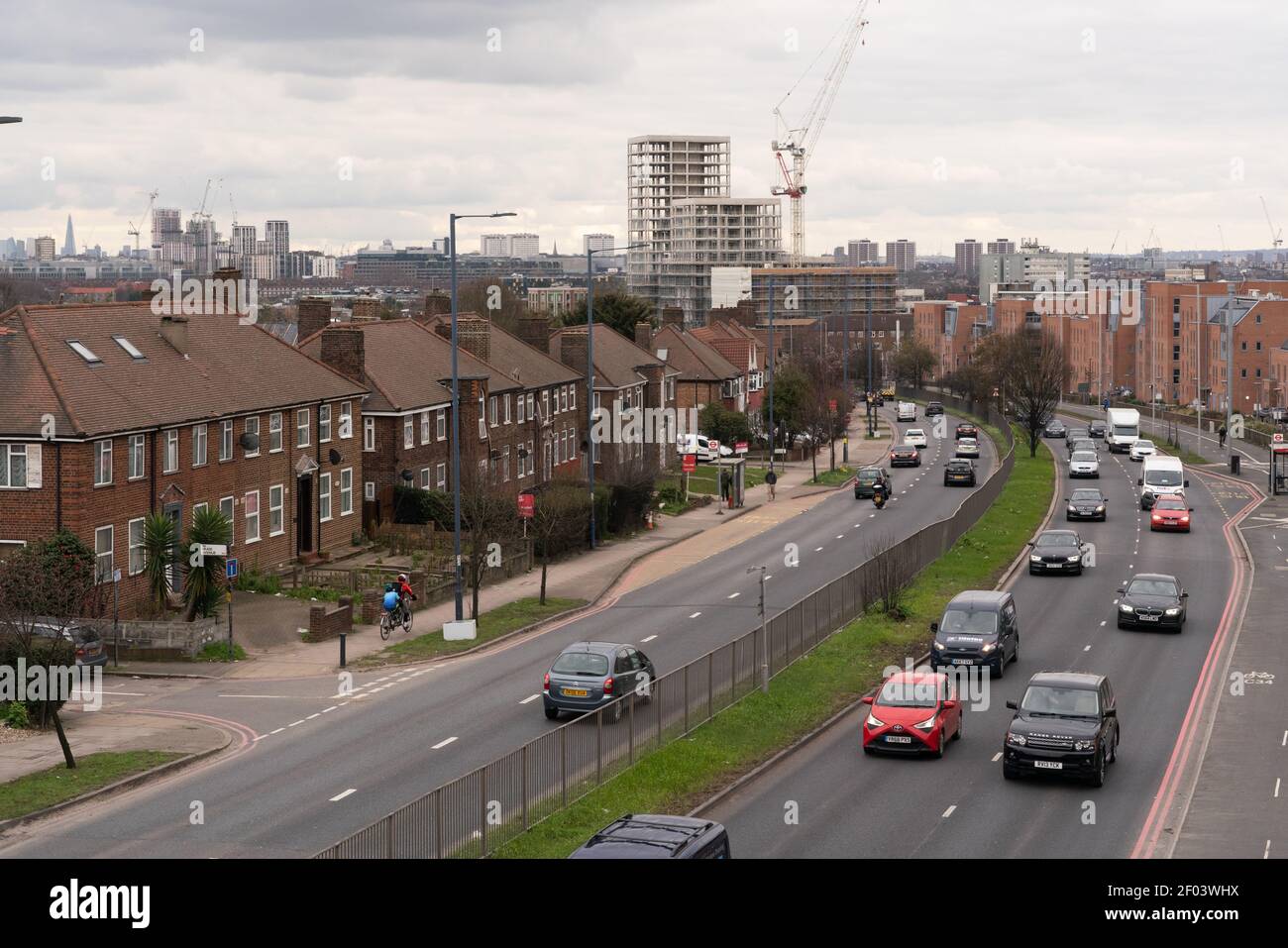 Westway A40, Old Oak, Londra, Inghilterra Foto Stock