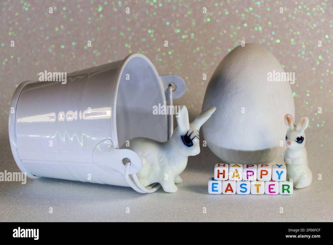 12 Sacchetti Regalo Di Pasqua In Carta Con Coniglietti E Fiori Stampati - Decorazioni Fai Da Te