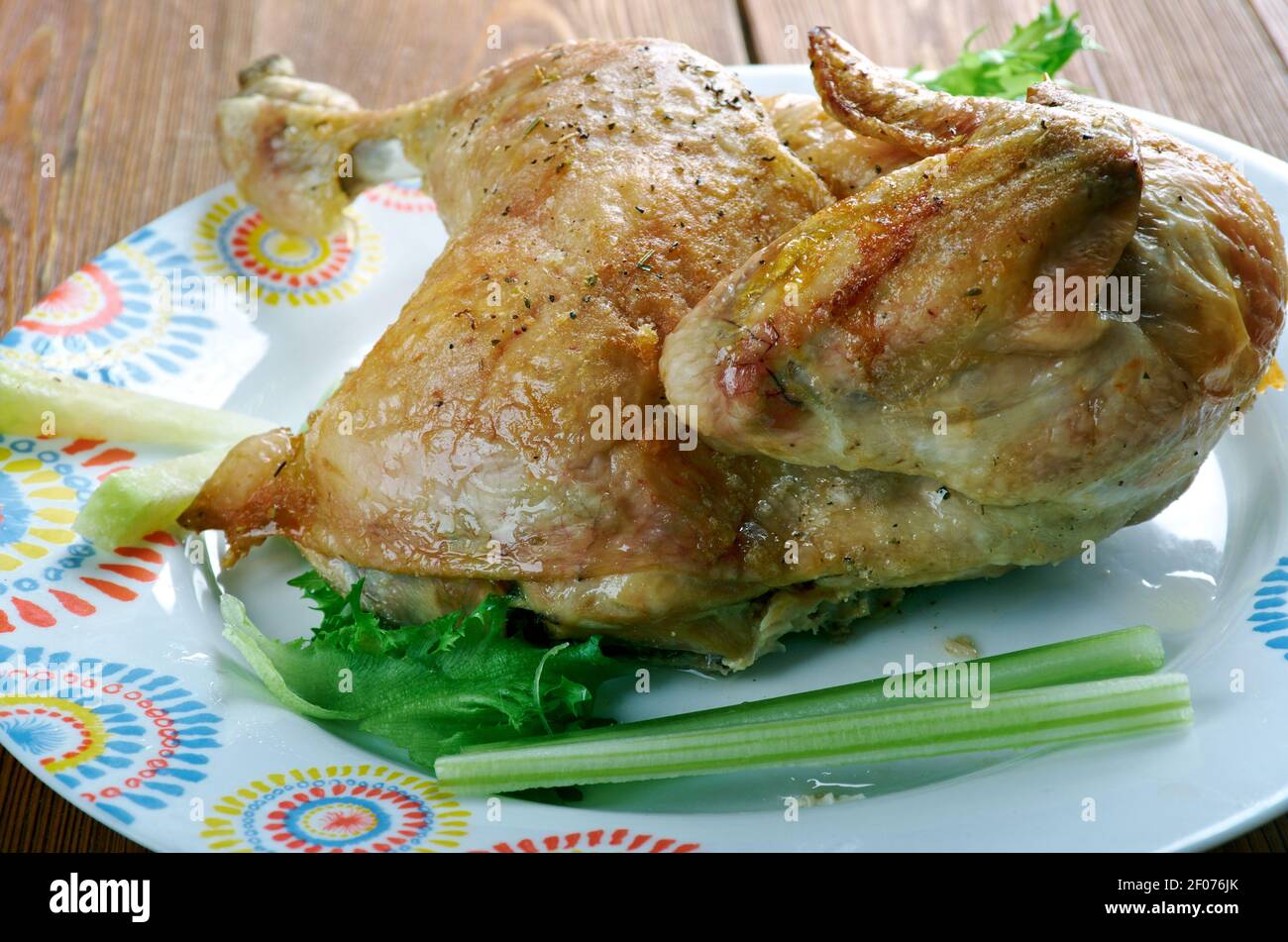 Cornish game hen Foto Stock