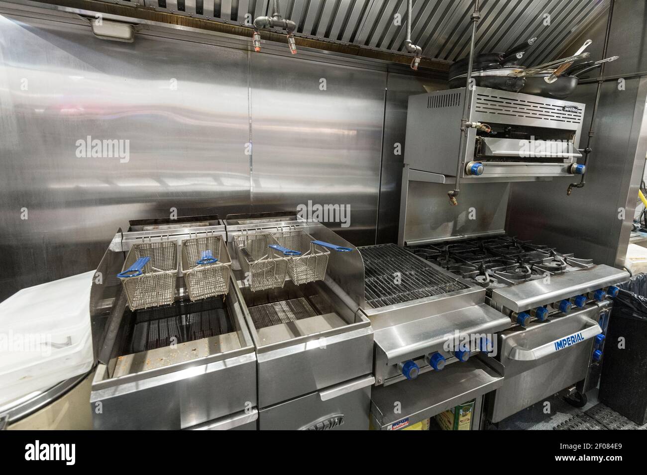 Commercial Kitchen, Philadelphia, USA Foto Stock