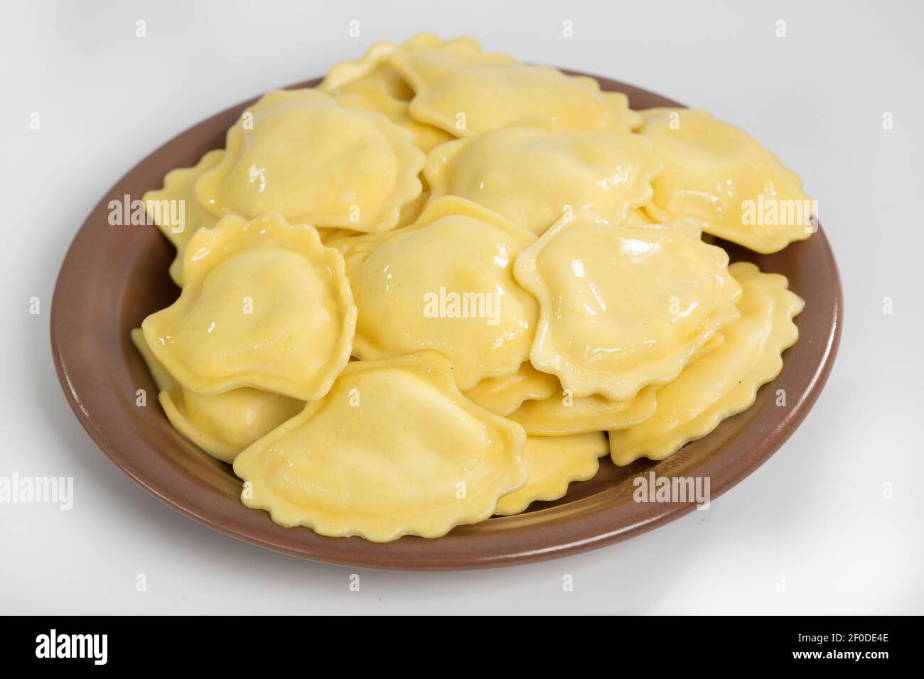 In casa tradizionale Russo Ucraino gnocchi Foto Stock