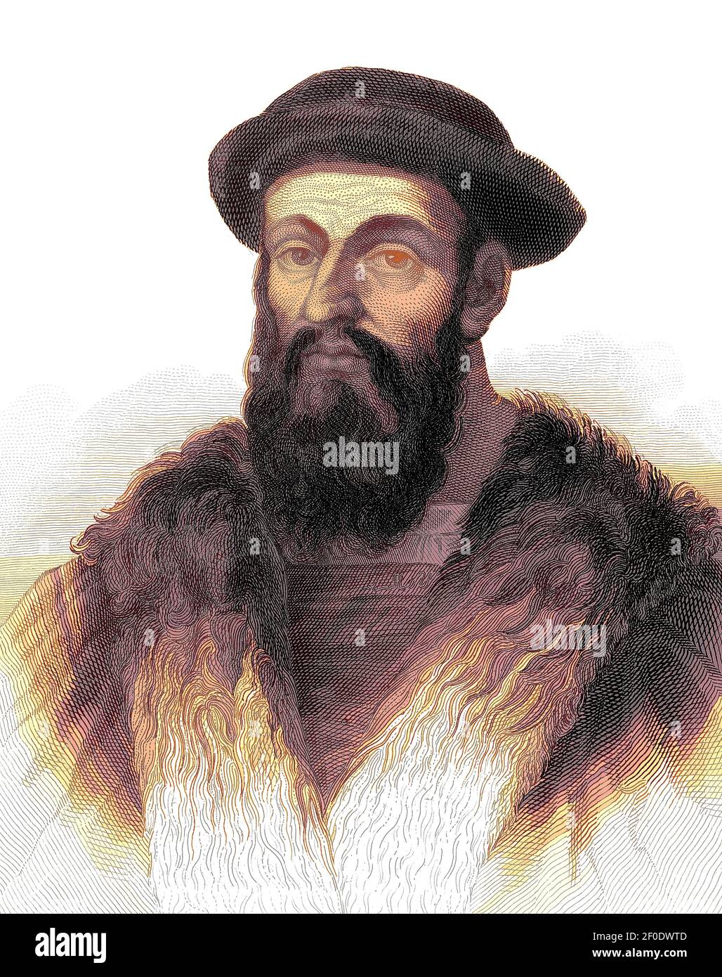 Navigatore portoghese Ferdinand Magellan, 16 ° secolo Foto Stock
