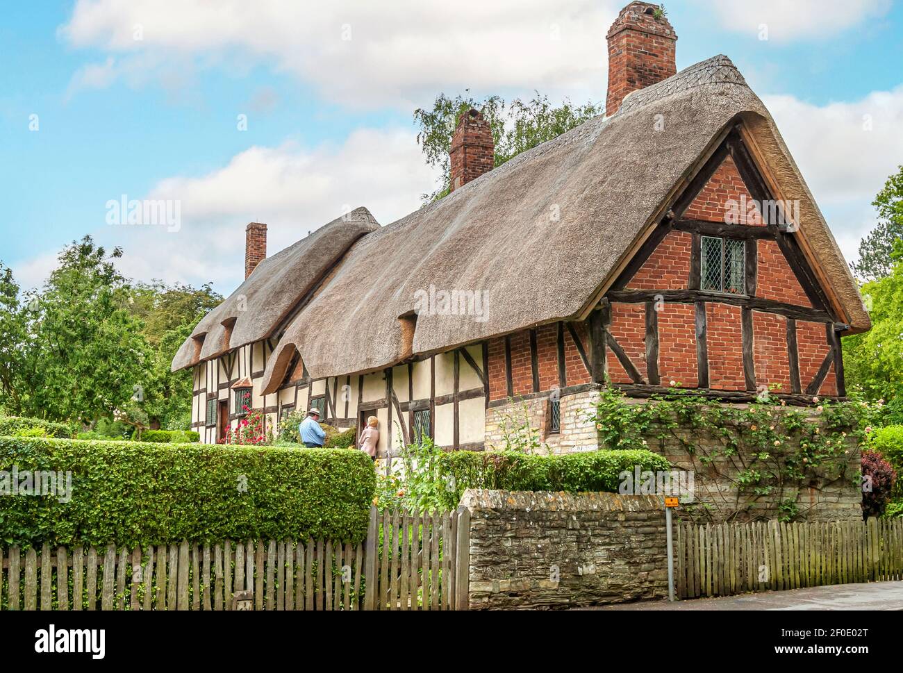 Anne Hathaway Cottage, Stratford Upon Avon, Warwickshire, Inghilterra, Regno Unito Foto Stock