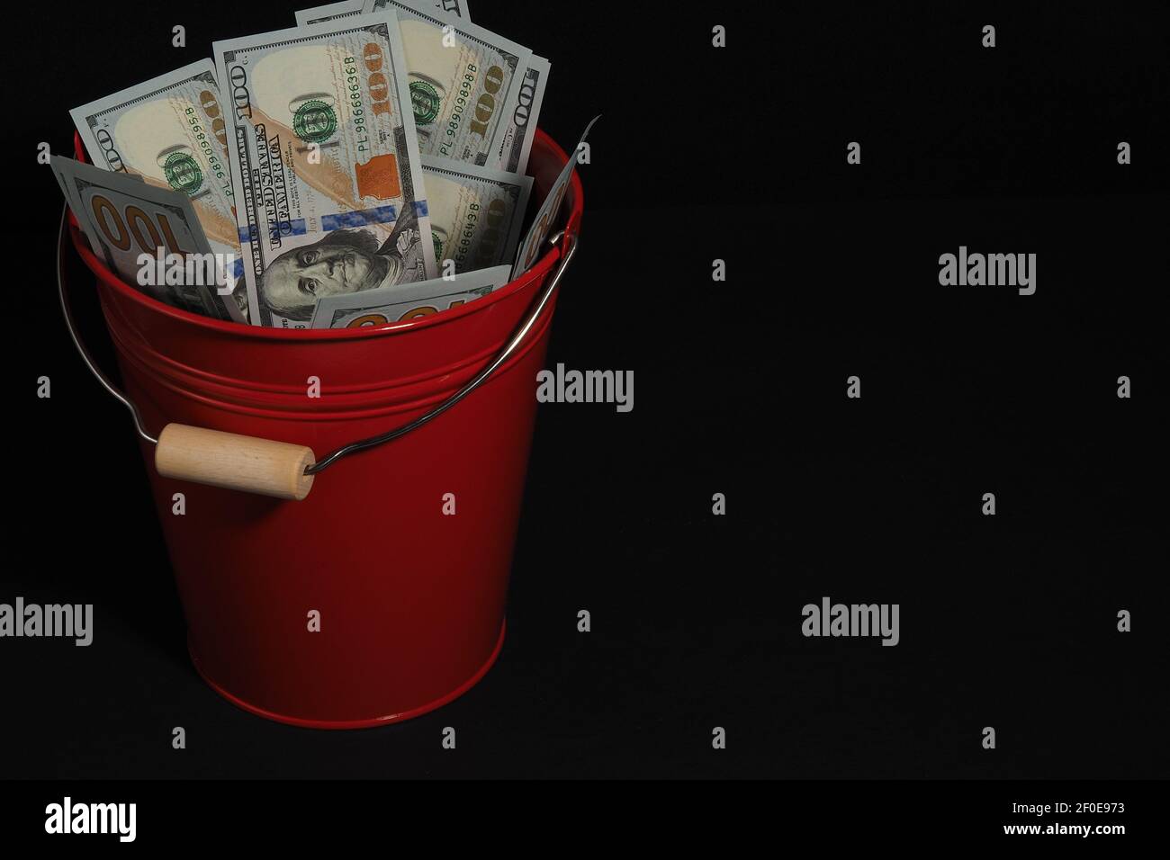 Affari e finanza. Contanti. Il dollaro americano. Foto Stock