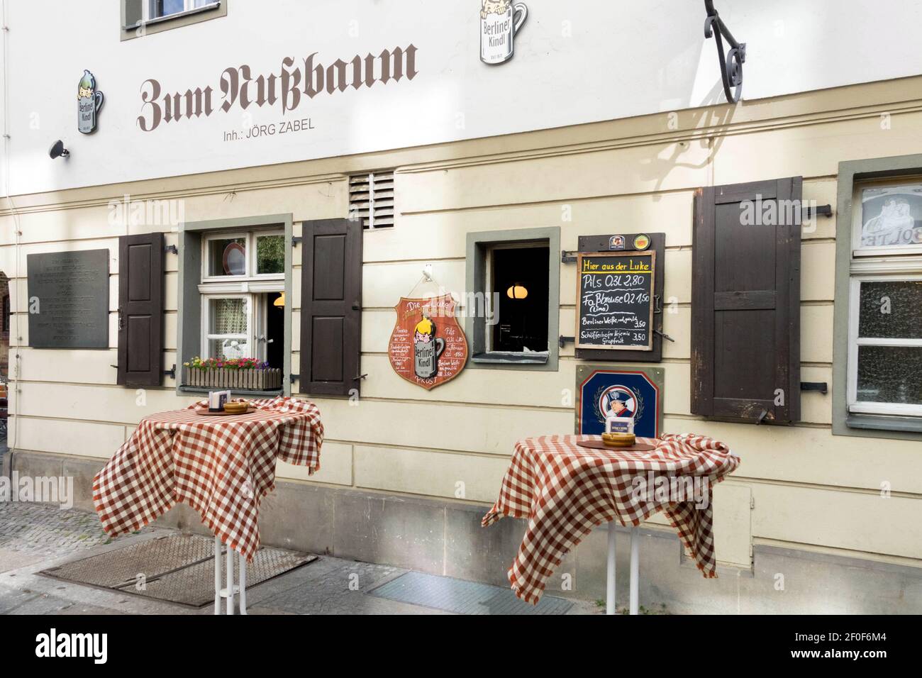 Vecchio quartiere Nikolaiviertel Berlino Germania Foto Stock