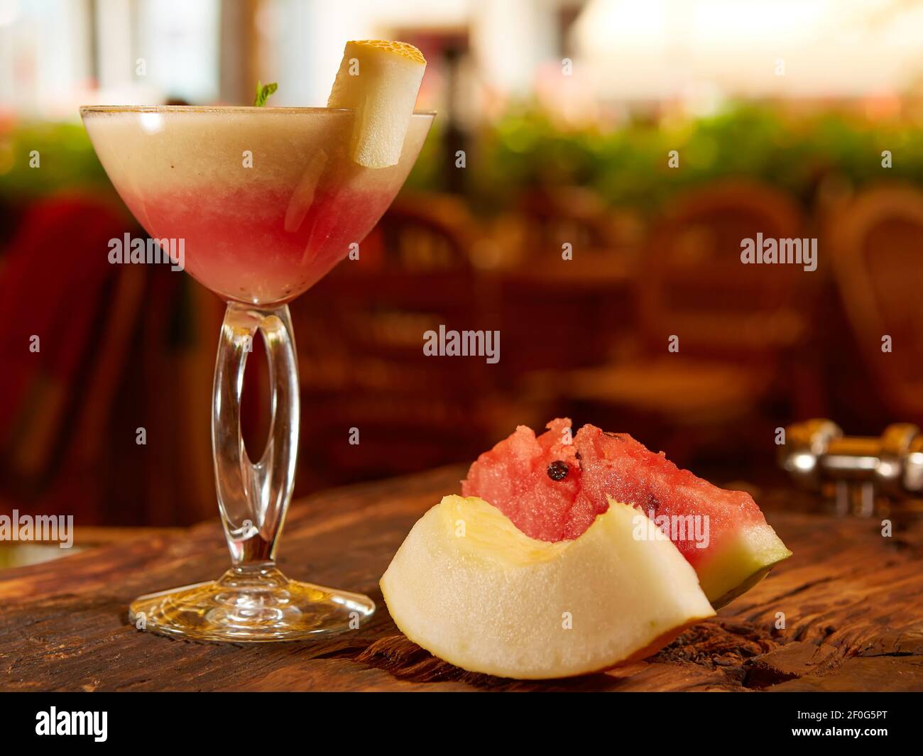 Appena miscelato frullati di frutta Foto Stock