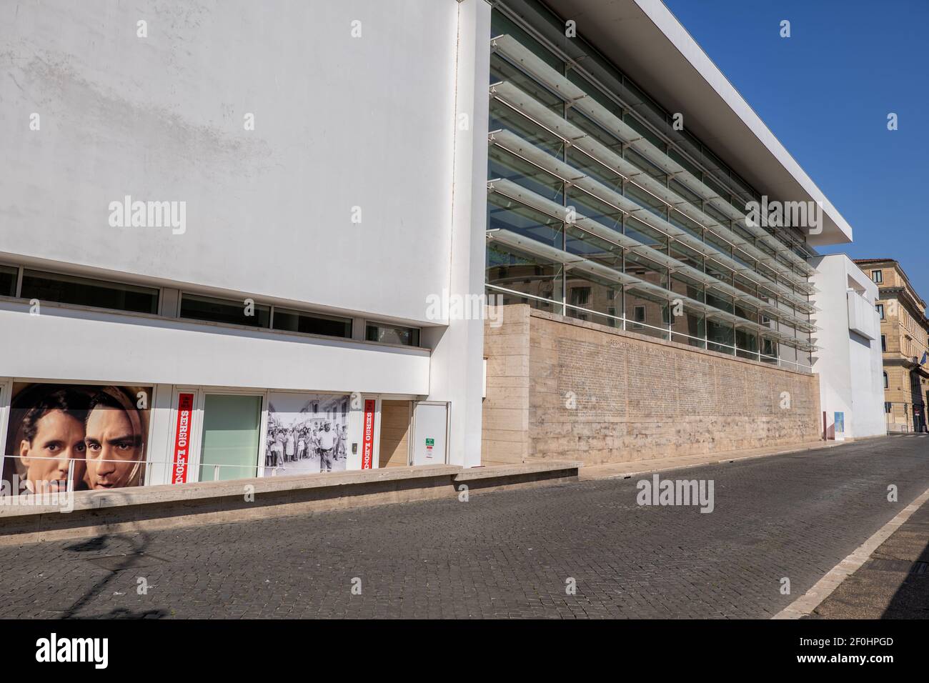 Museo di Ara Pacis Augustae (altare della Pace augustea) esterno della città di Roma Foto Stock