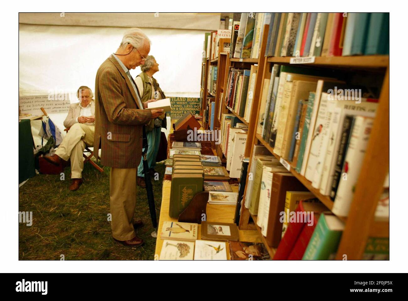 BIRDFAIR....19 al 21 ago presso il Centro di Birdwatching Anglian Water, la Riserva Naturale di Egleton, Rutland Water.Pic David Sandison 19/8/2005 Foto Stock