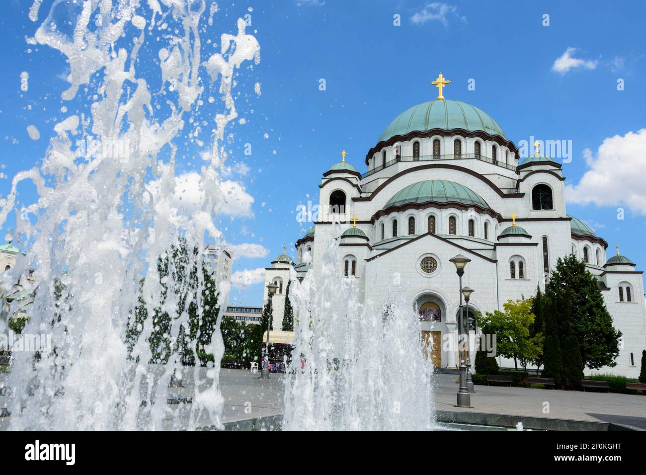 La Chiesa di San Sava a Belgrado, Serbia. Foto Stock