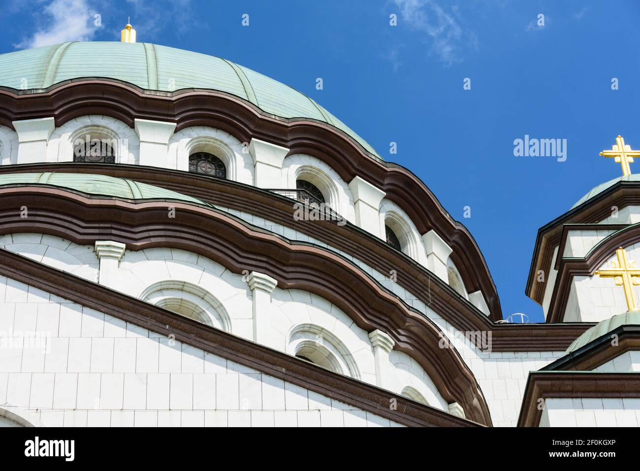 La Chiesa di San Sava a Belgrado, Serbia. Foto Stock