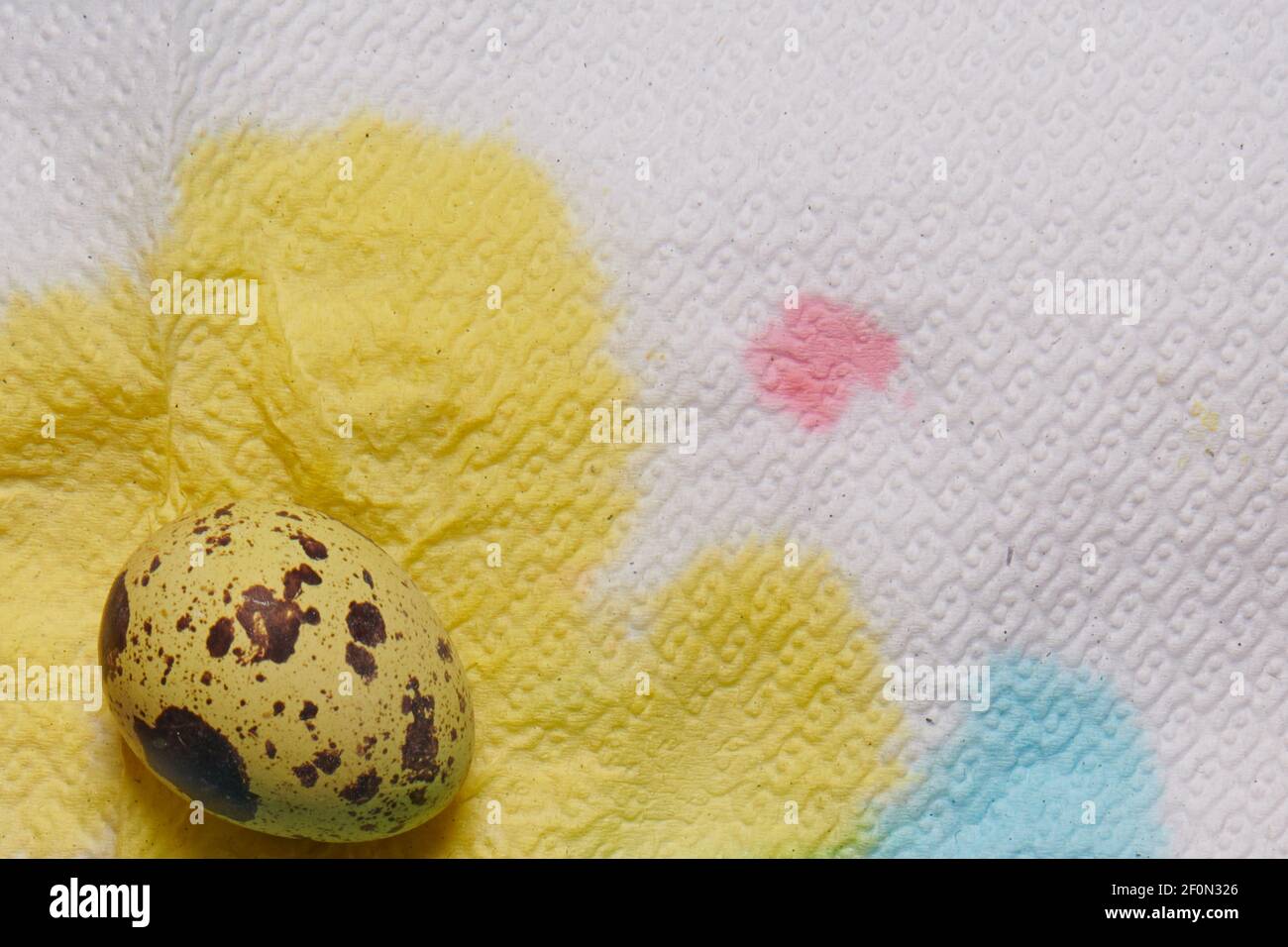 foto pittura uova in giallo per pasqua bella Foto Stock