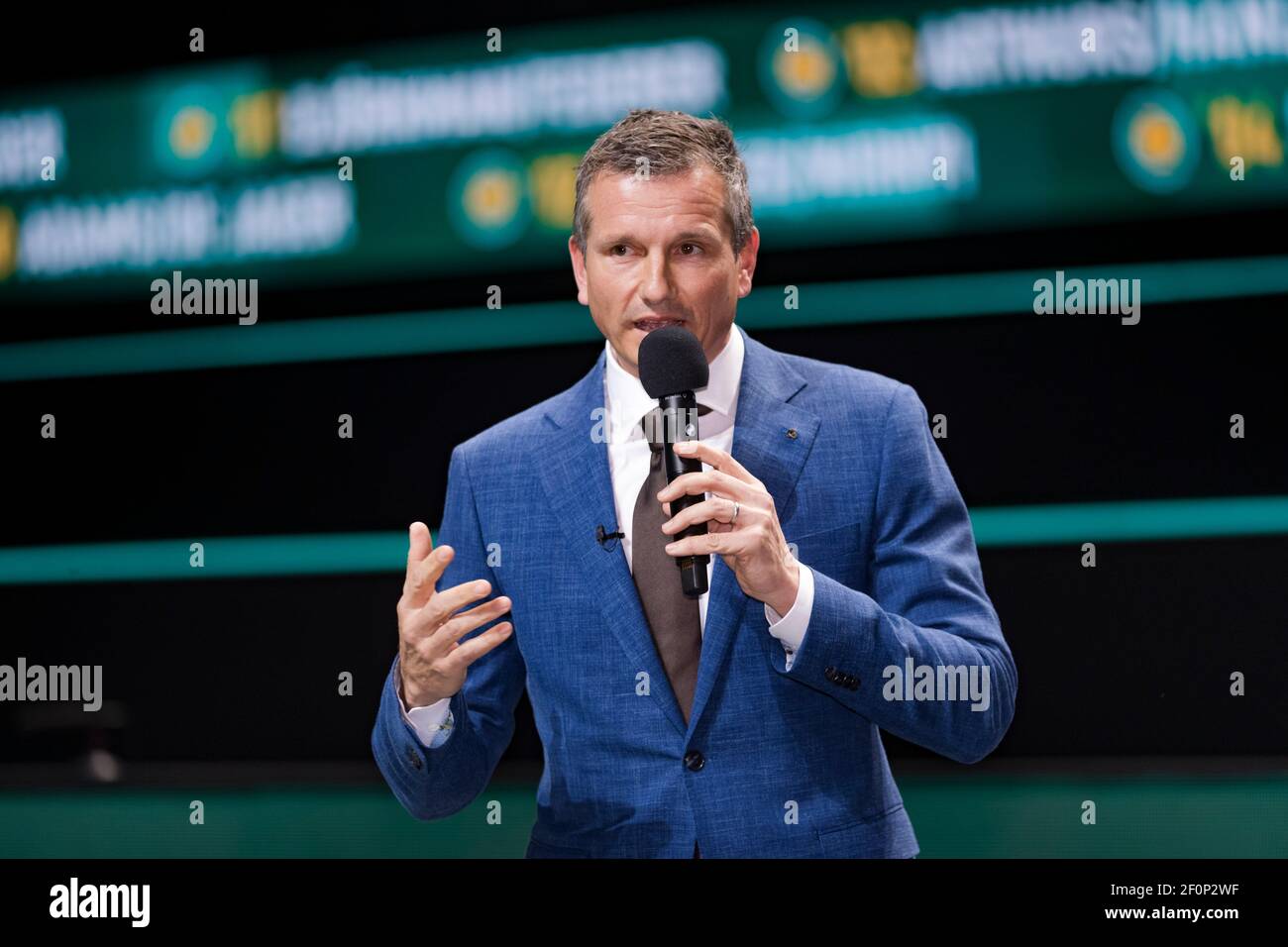 Rotterdam, Paesi Bassi, 7 marzo 2021, torneo mondiale di tennis ABNAMRO, Ahoy, finale Doubles: Direttore del torneo Richard Krajicek. Foto: www.tennisimages.com/henkkoster Foto Stock