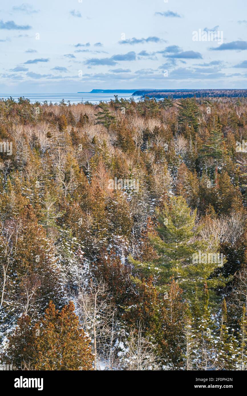 Fathom Five National Park Grey Sauble County Bruce Peninsula Ontario Canada Foto Stock