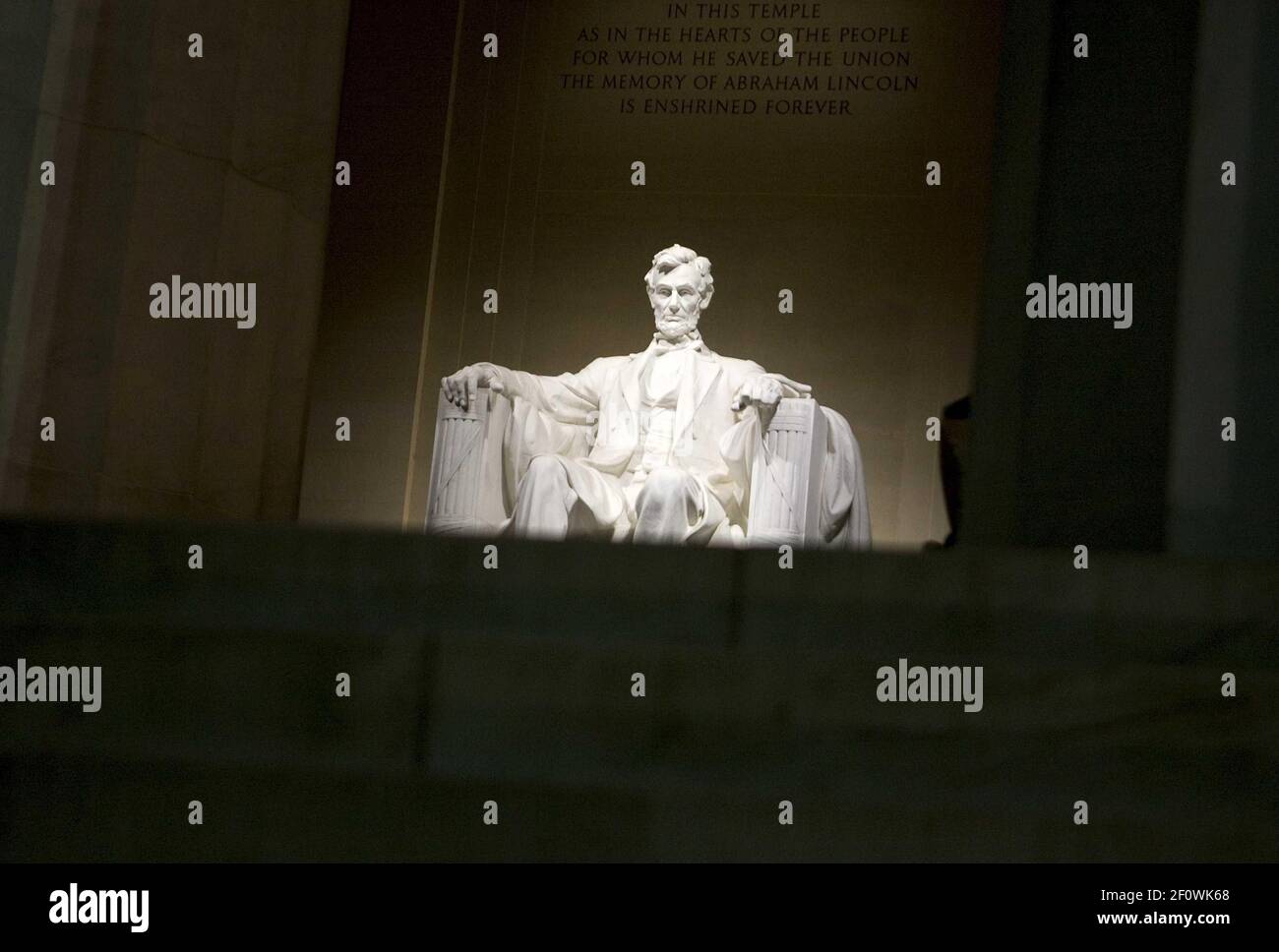 1 marzo 2008 Ã Washington, D.C. Ã il Lincoln Memorial. Photo Credit: Kristoffer Tripplaar/ Sipa Press/0806181938 Foto Stock