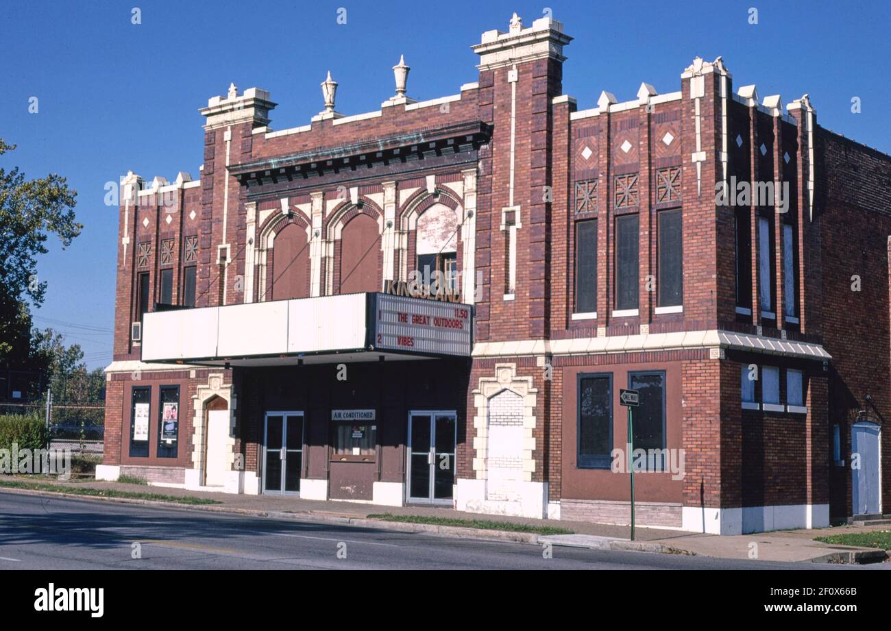 Teatro Kingsland - Viale Gravois - Saint Louis - Missouri ca. 1988 Foto Stock