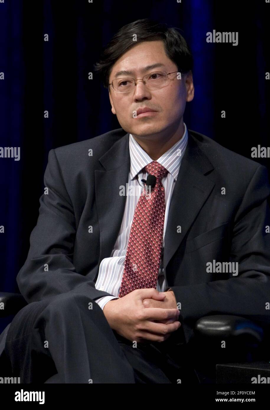 18 novembre 2008 - Washington, D.C. - Yang Yuanqing, Presidente di Lenovo. Photo Credit: Kristoffer Tripplaar/ Sipa Press/0811232020 Foto Stock