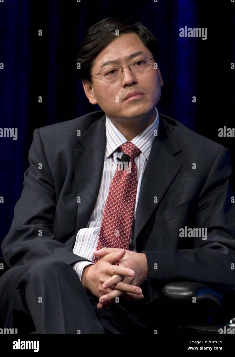 18 novembre 2008 - Washington, D.C. - Yang Yuanqing, Presidente di Lenovo. Photo Credit: Kristoffer Tripplaar/ Sipa Press/0811232020 Foto Stock