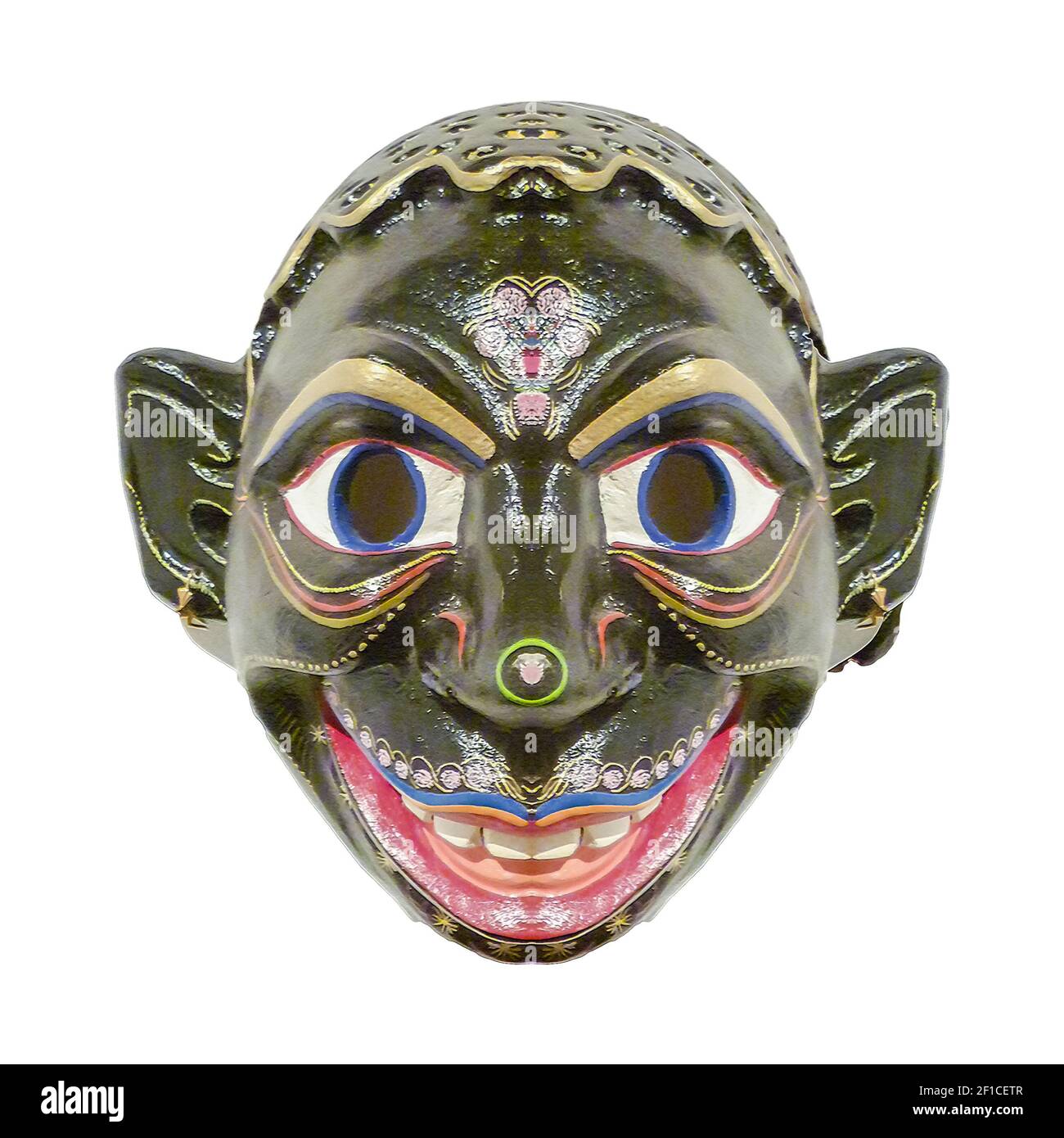 Maschera etnica ecuadoriana isolata Foto Stock