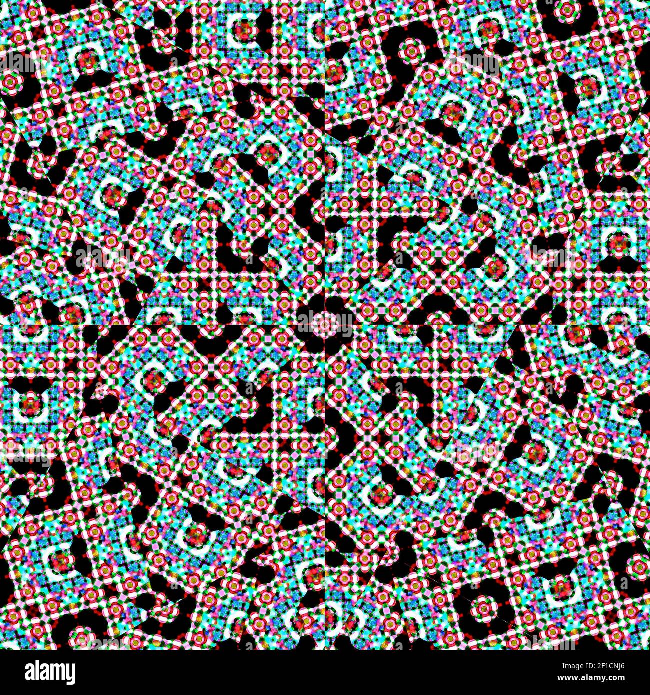 Mosaico Islamico ornato modello senza giunture Foto Stock
