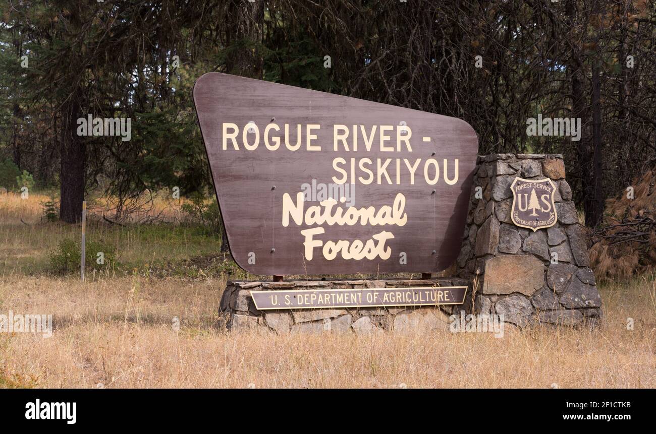 Rogue River-Siskiyou National Forests Oregon state Stati Uniti Foto Stock