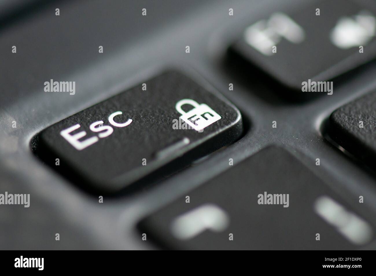 Tasto Esc e blocco funzione sulla tastiera di un computer portatile Foto  stock - Alamy