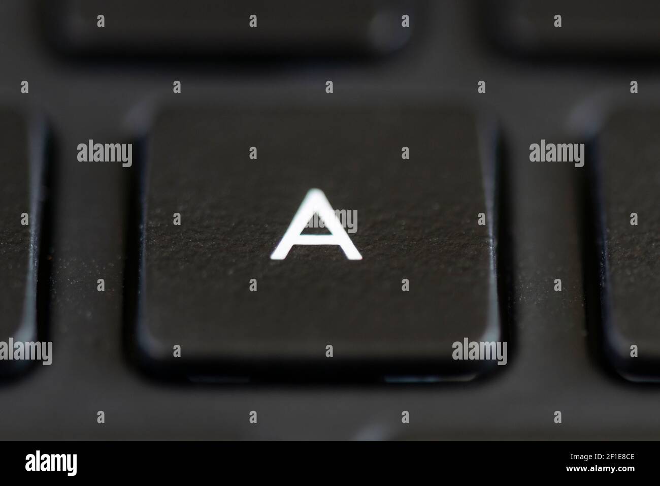 Lettera DI UN tasto sulla tastiera di un computer portatile Foto Stock