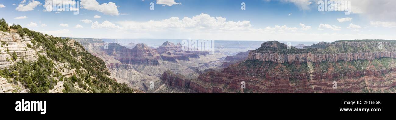 Viste panoramiche del Grand Canyon North Rim Foto Stock