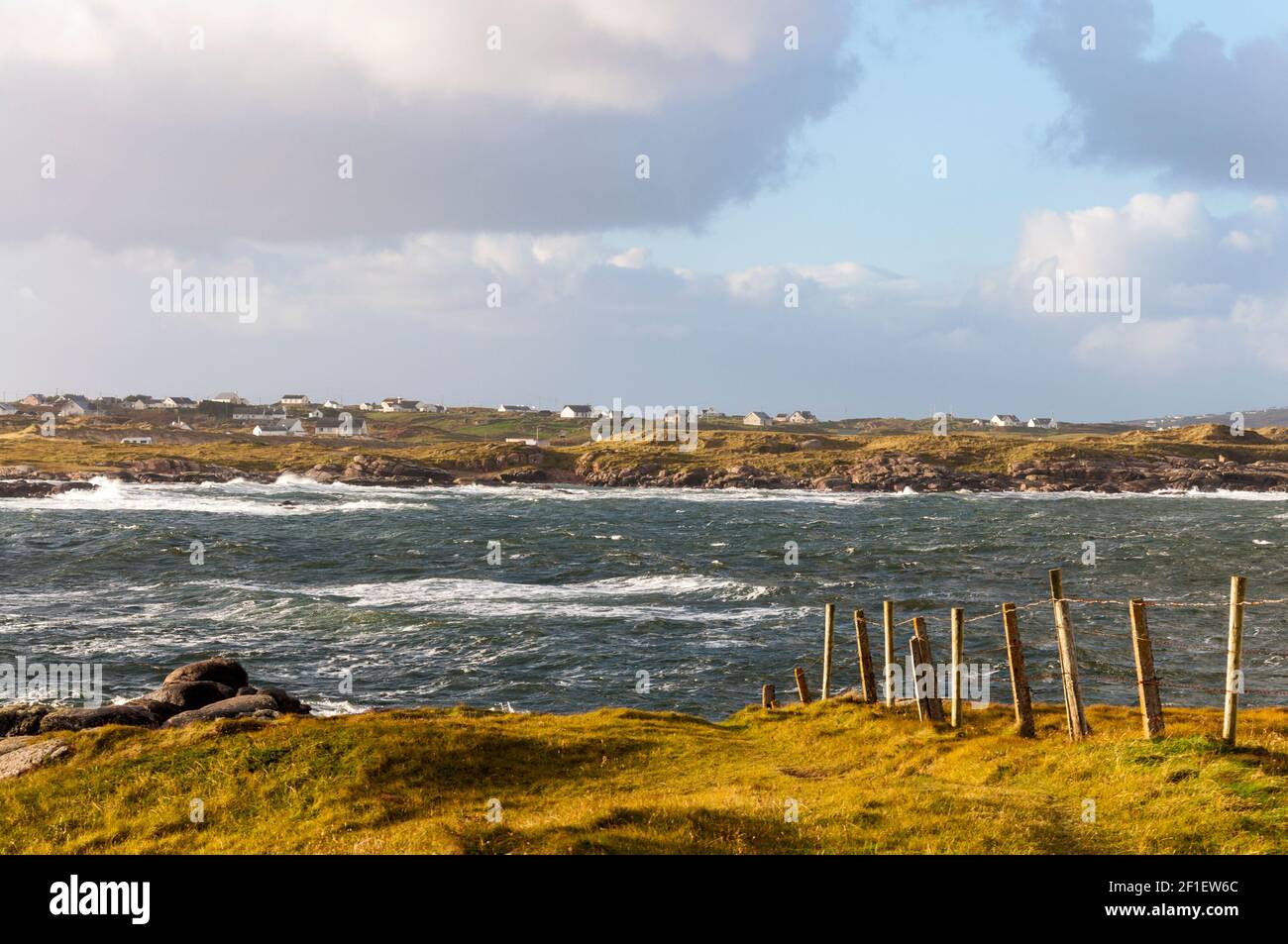 Isola di Cruit, Contea di Donegal, Irlanda. Paesaggio della strada costiera selvaggia atlantica. Foto Stock