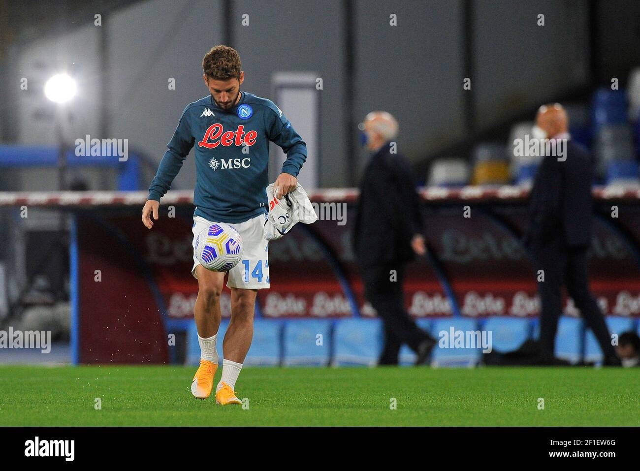 Dries Mertens calciatore di Napoli, durante la partita del campionato di calcio SerieA tra Napoli vs Sassuolo risultato finale 0-2, partita disputata al San Pao Foto Stock