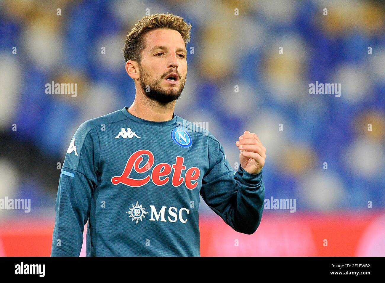 Dries Mertens calciatore di Napoli, durante la partita del campionato di calcio SerieA tra Napoli vs Sassuolo risultato finale 0-2, partita disputata al San Pao Foto Stock