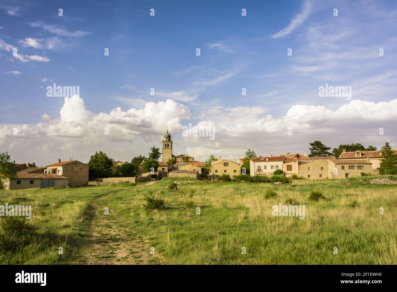 Antico borgo di Medinaceli in Soria Foto Stock