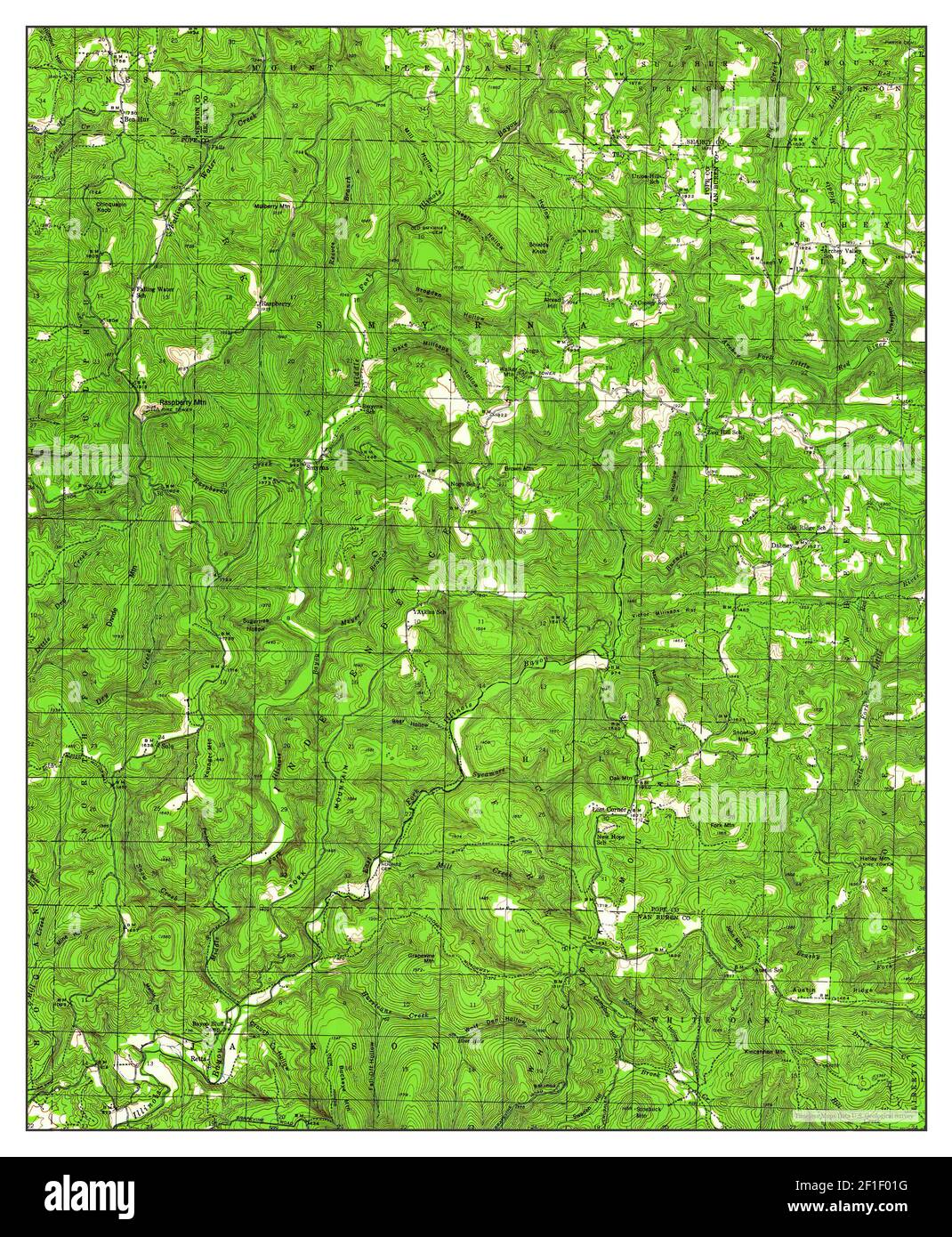 Smyrna, Arkansas, mappa 1940, 1:62500, Stati Uniti d'America da Timeless Maps, dati U.S. Geological Survey Foto Stock